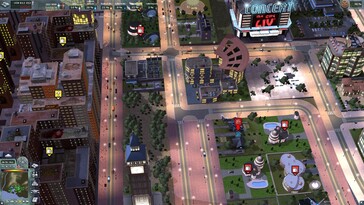 Afbeelding: Een screenshot van de gameplay uit City Life 2008.