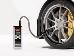 De Gooloo GT160 dubbele bandenpomp heeft een slim kleuren-LED-display (Afbeelding bron: Gooloo)