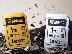 De Lexar Armor-serie SDXC-kaarten is gemaakt van roestvrij staal voor sterke bestendigheid tegen vallen, schokken, stof en water. (Afbeeldingsbron: Lexar)