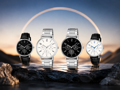 De Casio-modellen MTP-VT06L-1B, MTP-VT06D-7B, MTP-VT06D-1B en MTP-VT06L-7B (van links naar rechts)