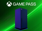 Volgende Xbox console mockup met Game Pass banner