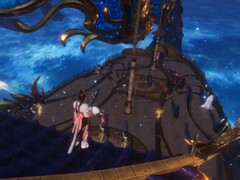 In Where Winds Meet heeft iemand blijkbaar meer dan $40.000 betaald voor een gigantische montering in de vorm van een boot. (Afbeeldingsbron: Julia_CaSsian via X)