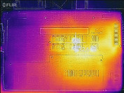 Heat development underside (idle)