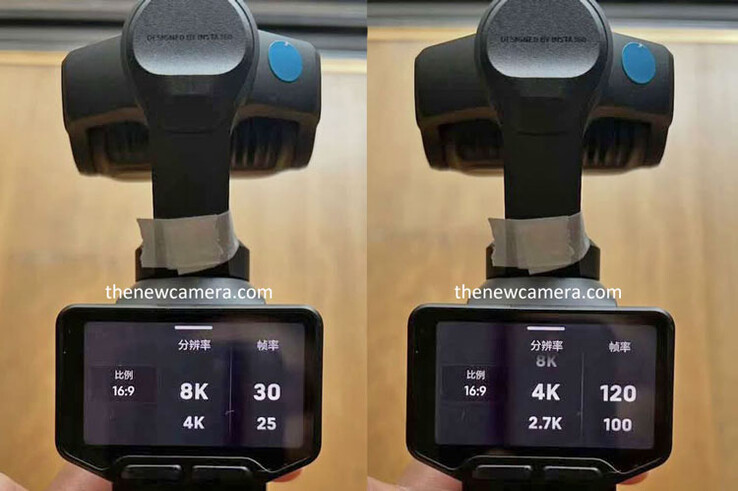 Insta360 Luna Ultra/Pro prototype hands-on beelden tonen 8K resolutie.