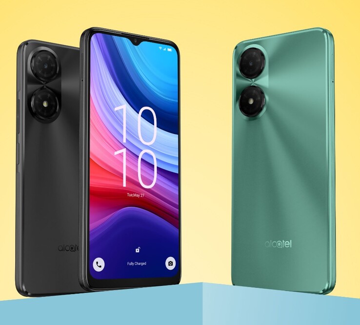 De Alcatel 3 (2025) is verkrijgbaar in Teal Blue en Space Gray. (Afbeeldingsbron: Alcatel)