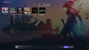 B MARK PlayStation 5-emulator: interface van de spelbibliotheek