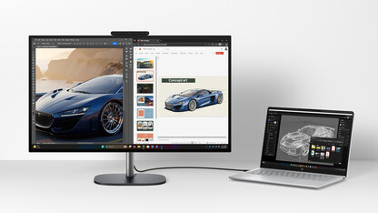 Thunderbolt 4 van de AiO in actie (Afbeelding bron: HP)