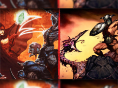 De nieuwe Heretic + Hexen spelbundel wordt geleverd met verbeterde texturen, moderne toegankelijkheidstools en een bijgewerkte soundtrack van Andrew Hulshult. Afgebeeld - het officiële artwork van het spel. (Afbeeldingsbron: Steam - bewerkt)