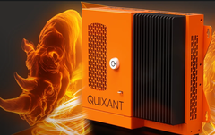 Robuust stil chassis met de kenmerkende oranje kleur van Quixant (Afbeelding Bron: Quixant)
