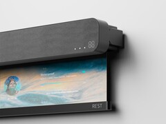 De RE'ST concept blinde luidspreker heeft een geïntegreerde projector. (Beeldbron: Behance)