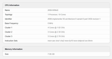 Samsung Galaxy A77 op Geekbench 6