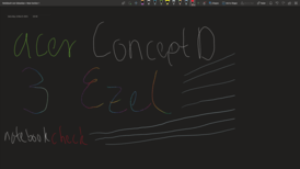 Acer ConceptD 3 Ezel: Digitizer stylus functionaliteit test