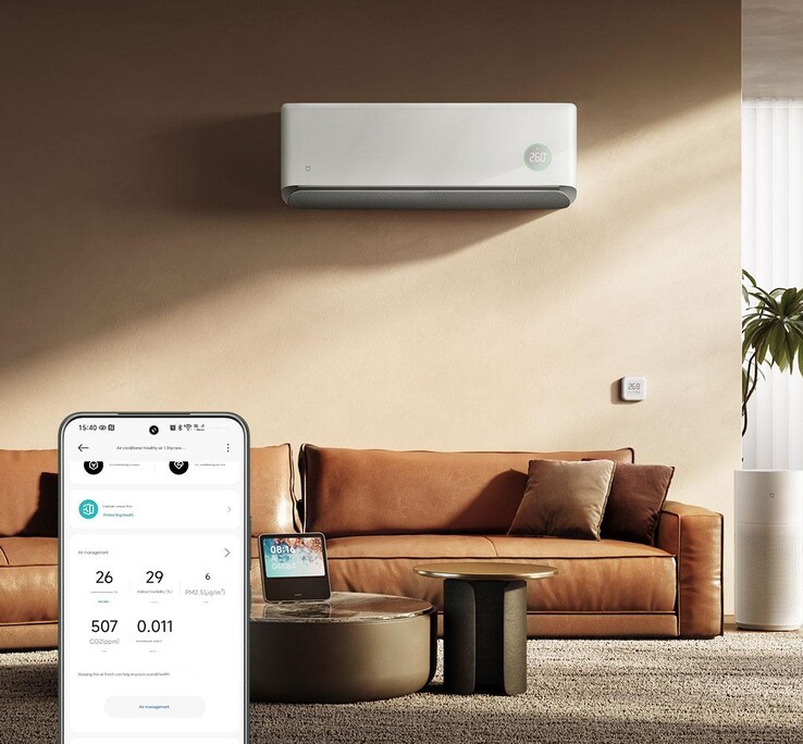 De Xiaomi Mijia airconditioner Healthy Wind 1.5HP. (Afbeeldingsbron: Xiaomi, machine vertaald)