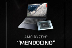 AMD Mendocino Ryzen 3 7320U is opgedoken op UserBenchmark. (Afbeelding Bron: AMD)