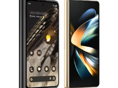 De Pixel Fold naast de Galaxy Z Fold4. (Beeldbron: @evleaks - bewerkt)