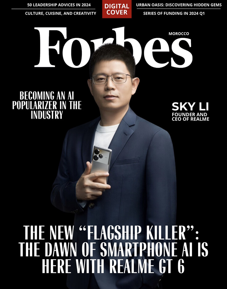 Sky Li promoot de aankomende GT 6. (Bron: Forbes Marokko)