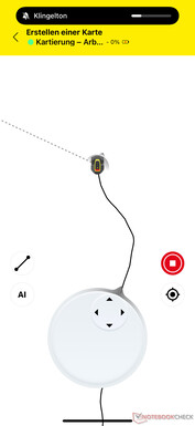 Kärcher RCX 6 tijdens handmatige mapping