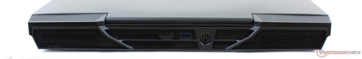 Achter: HDMI 2.0, USB 3.0, AC power