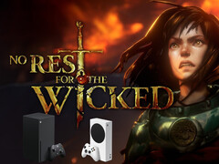 No Rest for the Wicked artwork met Xbox consoles hieronder (Afbeelding bron: Moon Studios, Microsoft Gaming met bewerkingen)