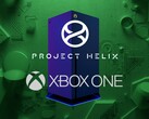 De Project Helix-console, afgebeeld met het Xbox One-logo