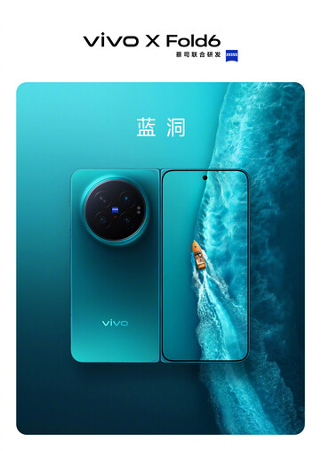 De Vivo X Fold6 in de blauwe kleurvariant