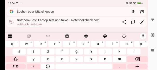 Toetsenbord horizontaal