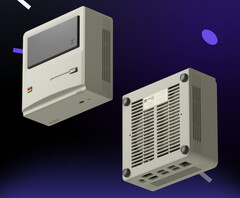 De AYANEO AM01 heeft zijn ontwerp te danken aan vintage Apple Macintosh desktops. (Afbeeldingsbron: AYANEO)