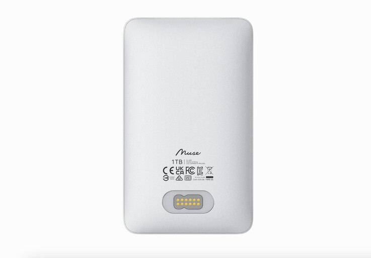 De Lexar Muse SSD is aan de achterzijde voorzien van een eigen magnetische aansluiting. 