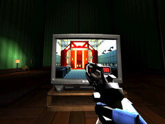 Een van de vele illusies in Layer 8: Fraud van Ultrakill.