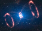 Dit, of tenminste zoiets, is hoe een stervende ster explodeert. (Afbeelding: ESA/L. Calcada)