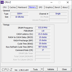 CPU-Z Geheugen