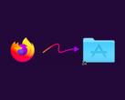Mozilla die Firefox 115 ESR van de lijst met ondersteunde browsers schrapt, zal het surfen op het web moeilijker maken voor bezitters van oudere systemen. Afgebeeld - Firefox voor macOS installatieprogramma (Afbeeldingsbron: Screenshot - Notebookcheck)