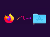 Mozilla die Firefox 115 ESR van de lijst met ondersteunde browsers schrapt, zal het surfen op het web moeilijker maken voor bezitters van oudere systemen. Afgebeeld - Firefox voor macOS installatieprogramma (Afbeeldingsbron: Screenshot - Notebookcheck)