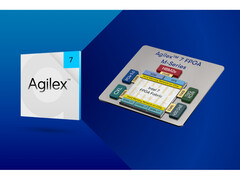 Een promotiediagram dat de interne onderdelen van de Agilex 7 FPGA-chip van Altera laat zien. (Afbeelding Bron: Altera Newsroom)