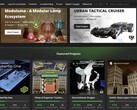 De nieuwe crowdfundingpagina (hierboven te zien) bevindt zich in de uitrolfase maar vermeldt al een aantal interessante projecten (Afbeelding bron: MakerWorld)