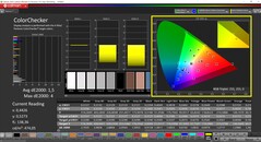 CalMAN ColorChecker (profiel: Native, doelkleurruimte: P3)