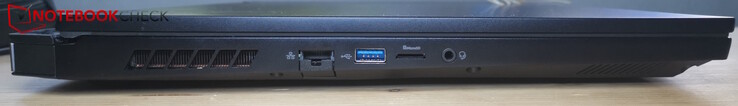 Links: LAN, USB-A 3.0, MicroSD-lezer, headset
