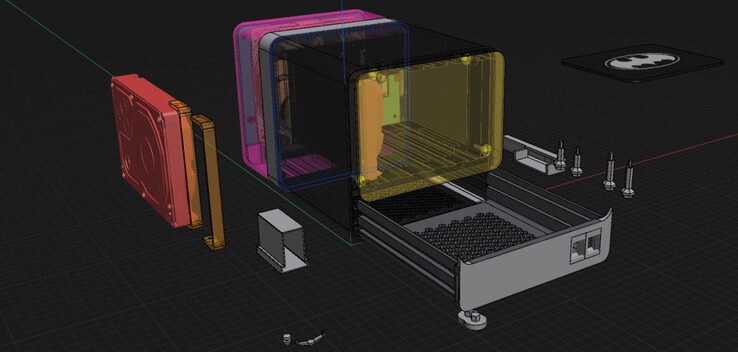 Het hele ontwerp werd samengesteld in Shapr3D. (Afbeelding bron: Jack Harvest)