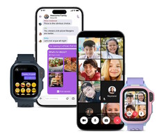 Gebruikers van de myFirst Fone S4-smartwatch kunnen deelnemen aan groepsvideogesprekken.