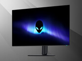 Alienware AW3226Q 32-inch 4K OLED-monitor, vooraanzicht vanuit een hoek