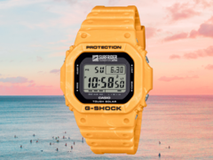 Casio&#039;s G-Shock x Surfrider Foundation Japan G-5600SFJ-9 horloge (afbeelding) is aangekomen in het Verenigd Koninkrijk. (Afbeeldingsbron: Casio)