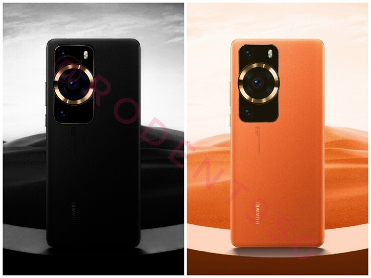 ...vormt de basis van initiële "Huawei P60" renders. (Bron: Digital Chat Station via Weibo, RODENT950 via Twitter)