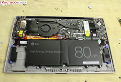 De 14-inch, 16-inch en 17-inch LG Grams worden ook geleverd met de 80-Wh batterij.