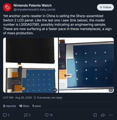 Nintendo Patents Watch toont het nieuwe LCD-scherm van de Switch 2