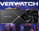 De GeForce RTX 4090 heeft een MSRP van 1.599 dollar. (Bron: Nvidia,Blizzard-edited)