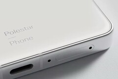 De Polestar Phone heeft een plat frame en bijzonder dunne schermranden. (Afbeelding: Polestar)
