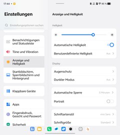 Instellingen pagina
