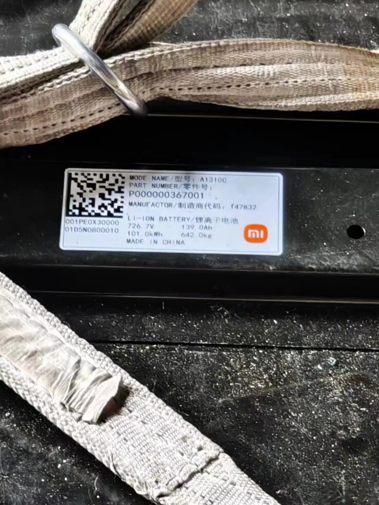 De nieuwe "Xiaomi EV batterij" foto. (Bron: MetaAuto via MyFixGuide)