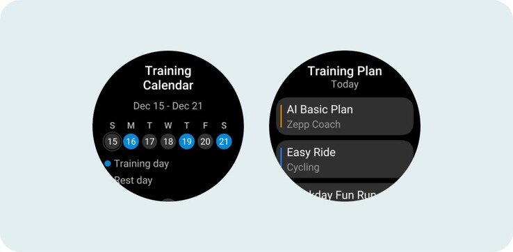 Zepp OS 6: Trainingskalender