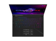 Het trackpad van de ASUS ROG Strix SCAR 16 doet dienst als numeriek toetsenblok. (Bron: ASUS)